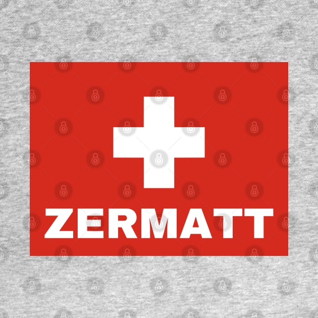 Zermatt City in Swiss Flag by aybe7elf